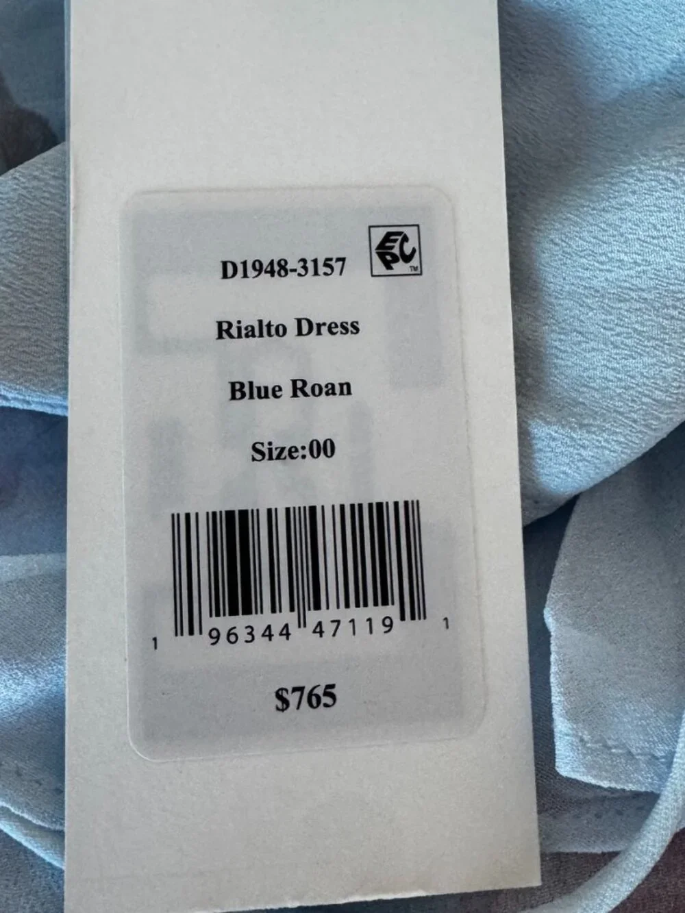LoveShackFancy Rialto Floral Chiffon Maxi Dress Sale $765  Blue Roan - Picture 2 of 6